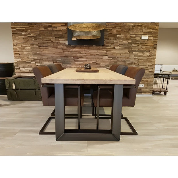 MESA PARA COMEDOR AUSTIN ESTILO INDUSTRIAL