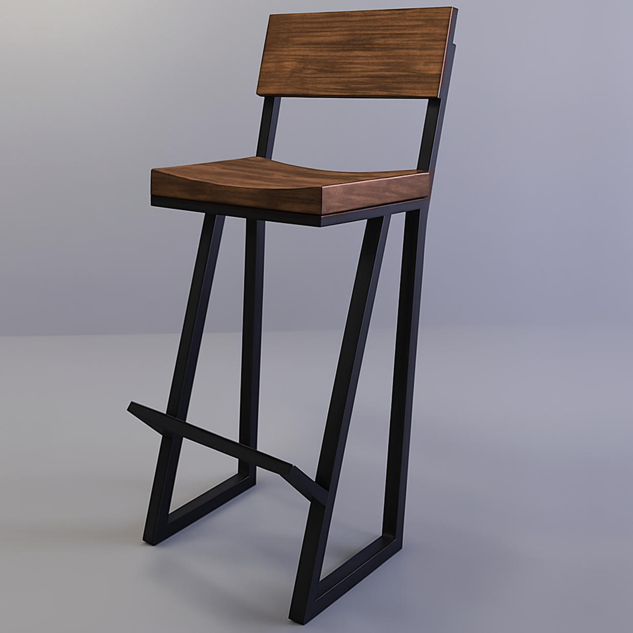 BANCO ALTO PARA BARRA ESTILO INDUSTRIAL 506