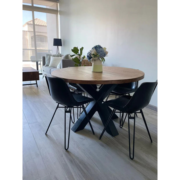 MESA PARA COMEDOR CARDIFF ESTILO INDUSTRIAL