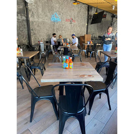 MESA PARA RESTAURANTE DE ESTILO INDUSTRIAL 302