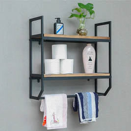REPISA CON TOALLERO PARA BAÑO 210