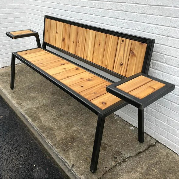 BANCA CON RESPALDO DE ESTILO INDUSTRIAL 301 - shopBANCA CON RESPALDO DE ESTILO INDUSTRIAL 301Bancas para exterior_name