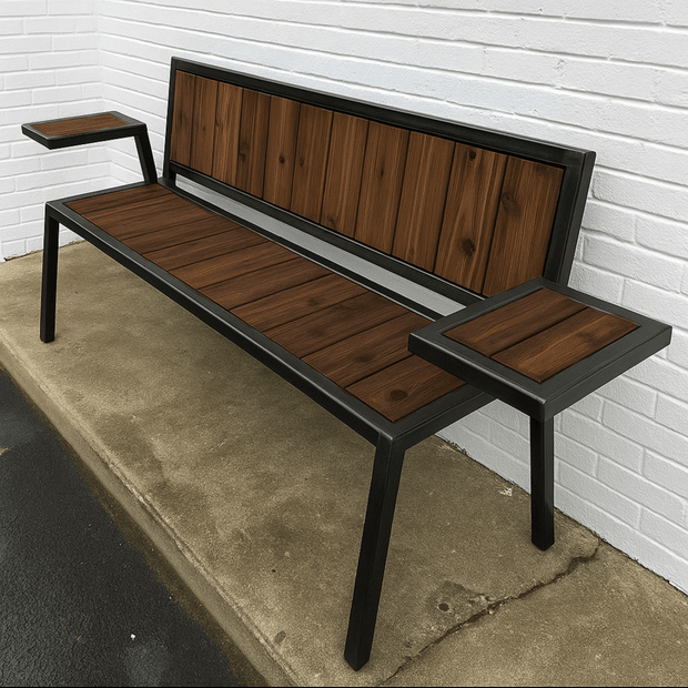 BANCA CON RESPALDO DE ESTILO INDUSTRIAL 301 - shopBANCA CON RESPALDO DE ESTILO INDUSTRIAL 301Bancas para exterior_name