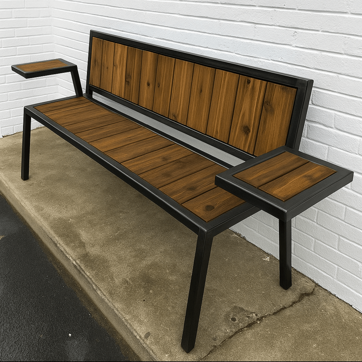 BANCA CON RESPALDO DE ESTILO INDUSTRIAL 301 - shopBANCA CON RESPALDO DE ESTILO INDUSTRIAL 301Bancas para exterior_name