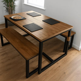 BANCA PARA MESA PARA COMEDOR LORETO ESTILO INDUSTRIAL - shopBANCA PARA MESA PARA COMEDOR LORETO ESTILO INDUSTRIALComedores_name