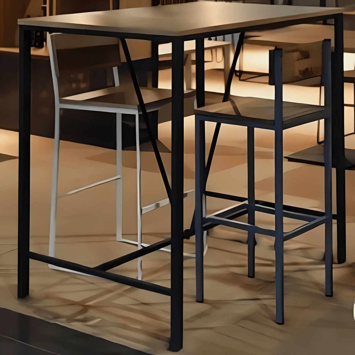 BANCO ALTO DE ESTILO INDUSTRIAL 410 - shopBANCO ALTO DE ESTILO INDUSTRIAL 410Bancos de comedor y cocina_name