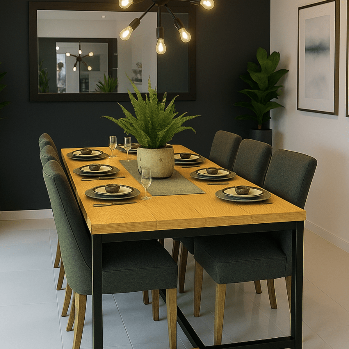 MESA PARA COMEDOR BORNEO ESTILO INDUSTRIAL - shopMESA PARA COMEDOR BORNEO ESTILO INDUSTRIAL_name