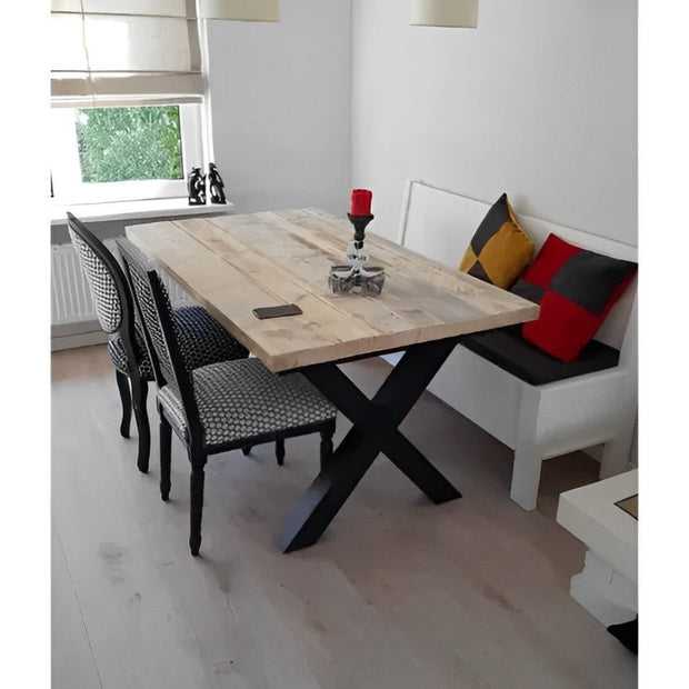 MESA PARA COMEDOR X de 4" DE ESTILO INDUSTRIAL - shopMESA PARA COMEDOR X de 4" DE ESTILO INDUSTRIALComedores_name