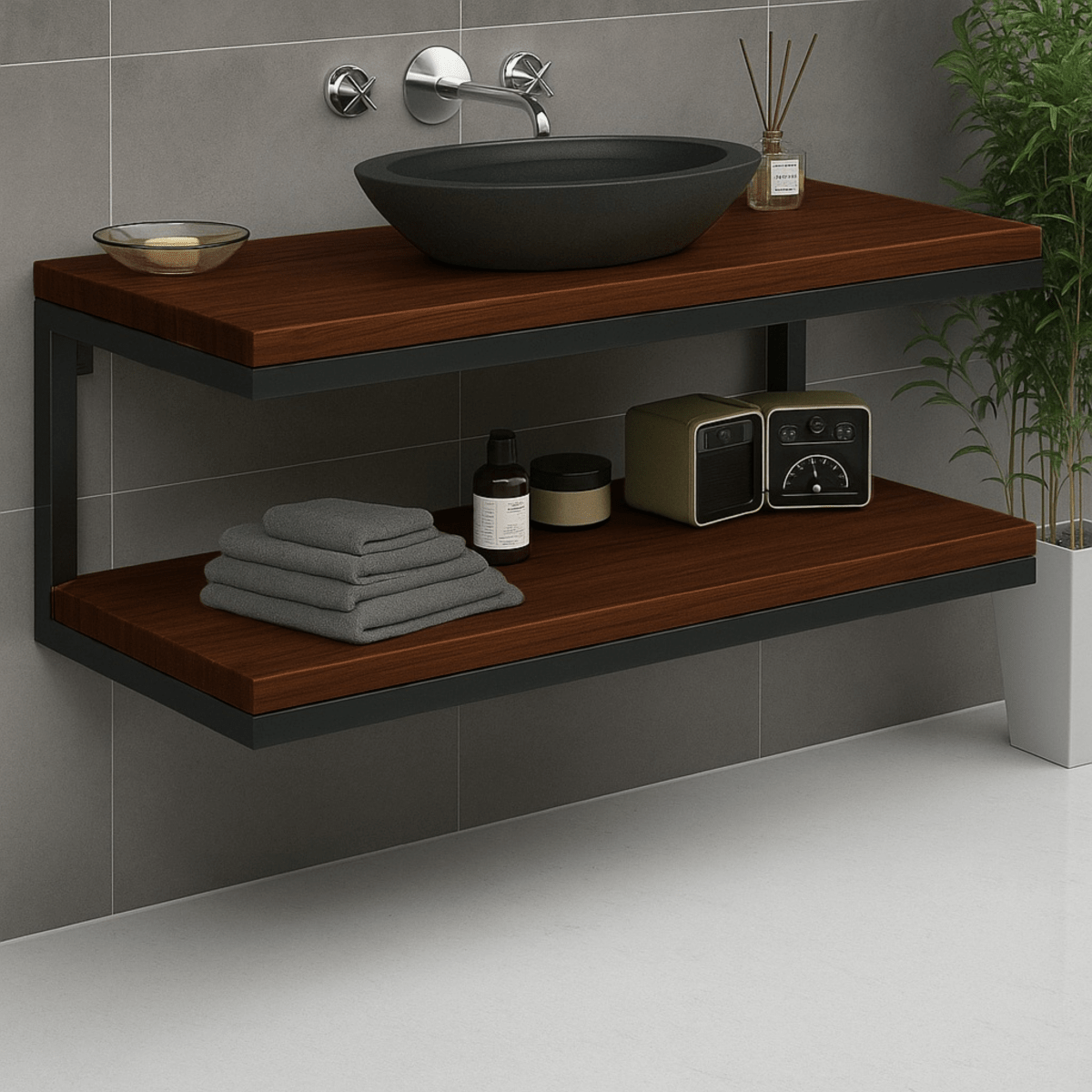 MUEBLE DE BAÑO ESTILO INDUSTRIAL 100 - shopMUEBLE DE BAÑO ESTILO INDUSTRIAL 100Baño_name