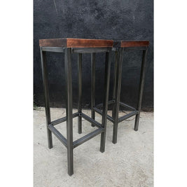BANCO ALTO RECTO ESTILO INDUSTRIAL 499 - shopBANCO ALTO RECTO ESTILO INDUSTRIAL 499Bancos de comedor y cocina_name