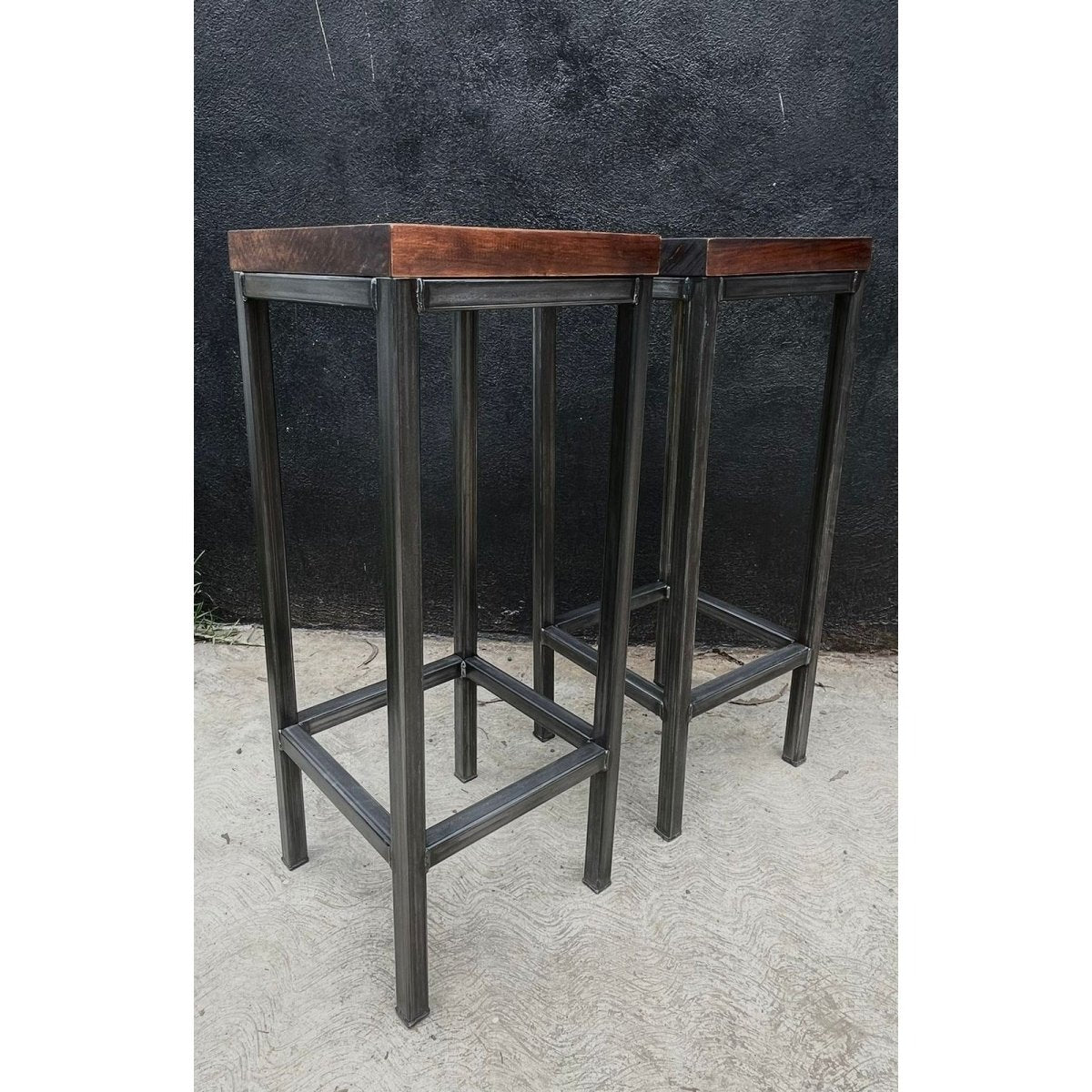 BANCO ALTO RECTO ESTILO INDUSTRIAL 499 - shopBANCO ALTO RECTO ESTILO INDUSTRIAL 499Bancos de comedor y cocina_name